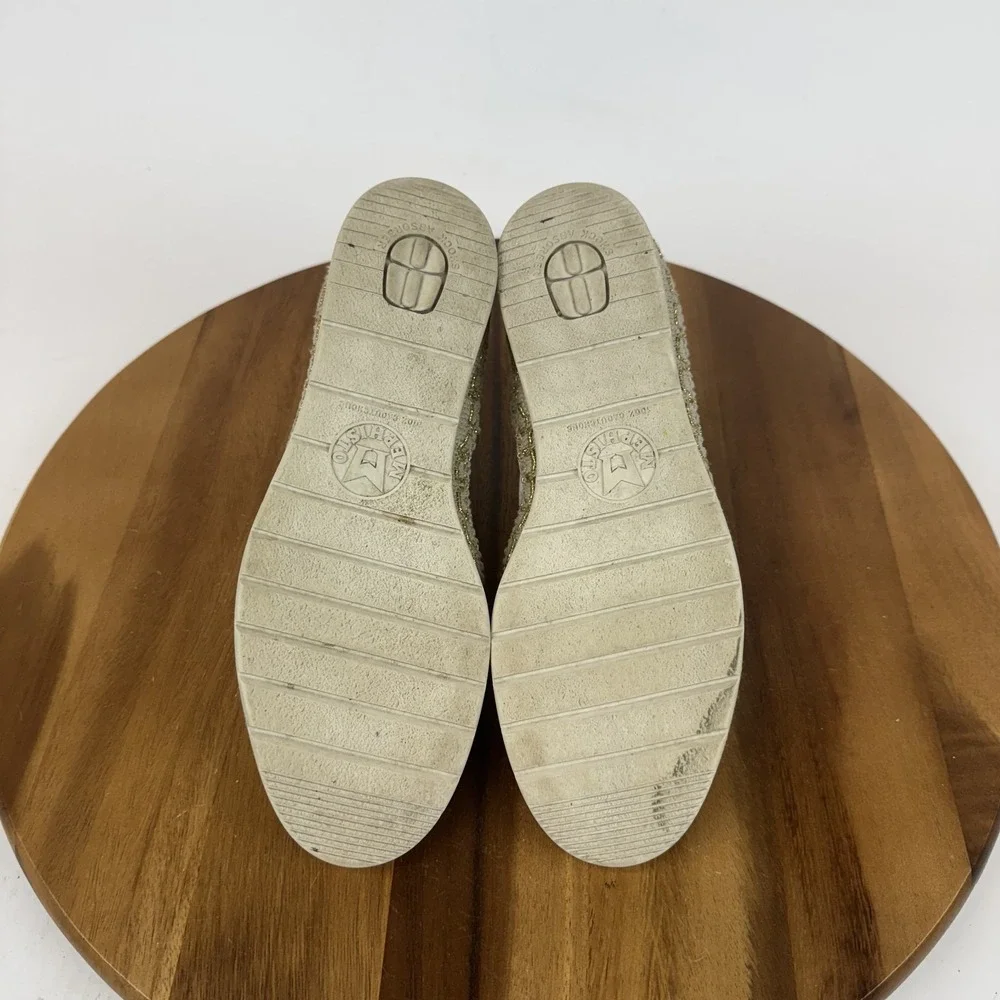 Womens Mephisto Valina White‎ Leather Espadrille Slip On Sneakers Size 7 M GUC